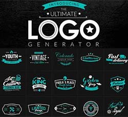 标志制作(可自由组合/PSD&AI&EPS格式)：Logo Generator